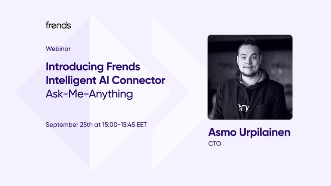 Introducing Frends Intelligent AI Connector - Ask Me Anything