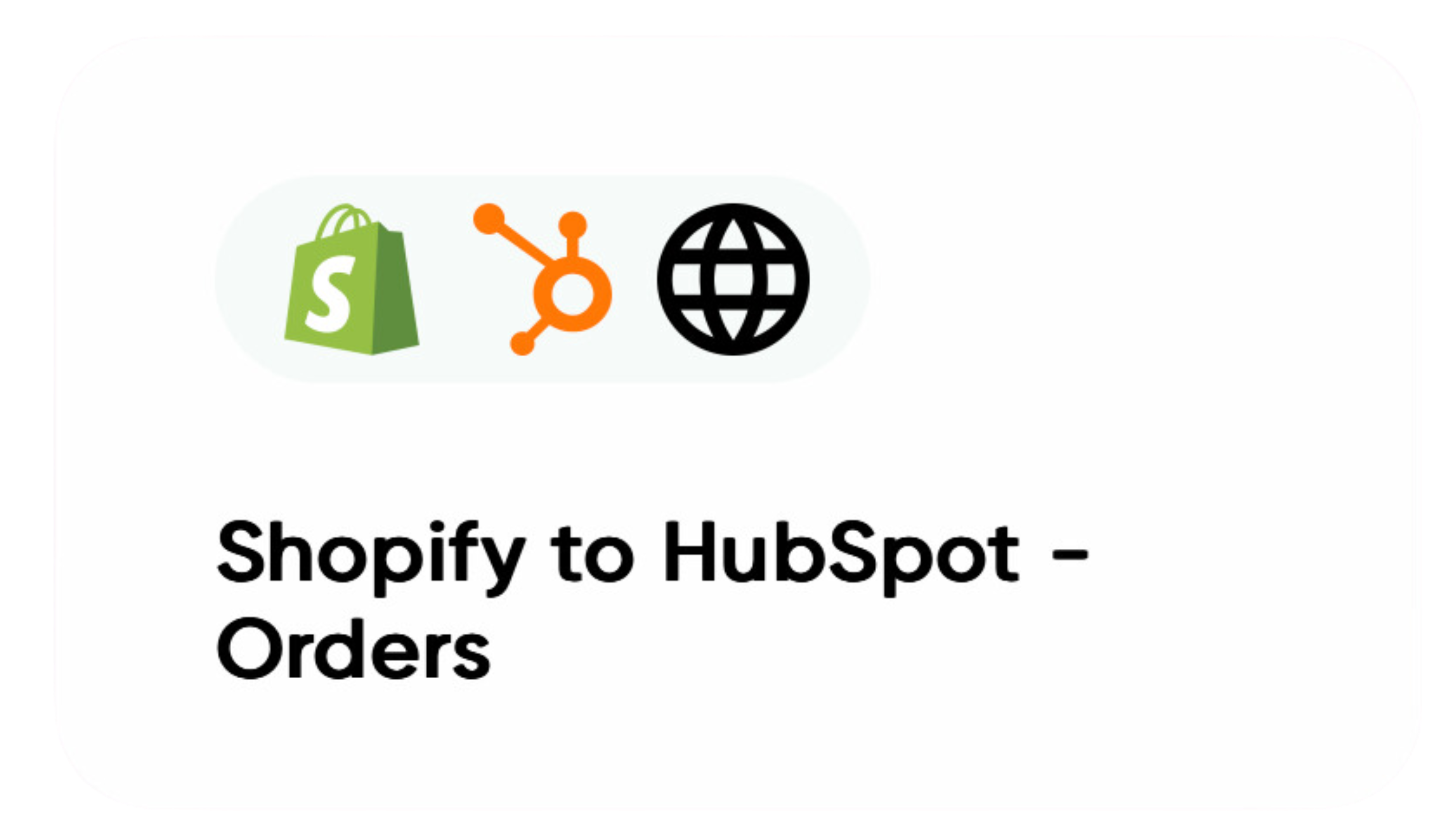 Shopify to HubSpot