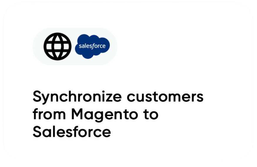 Sync customers from Magento to Salesforce